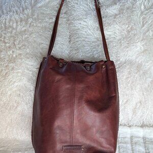 Lucky Brand Leather Bucket Bag